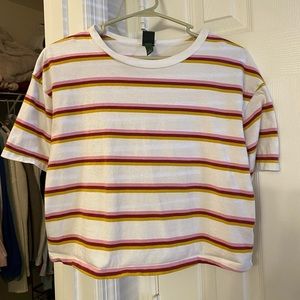 Striped crop top